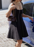 Vestido Tricot Paris Noir