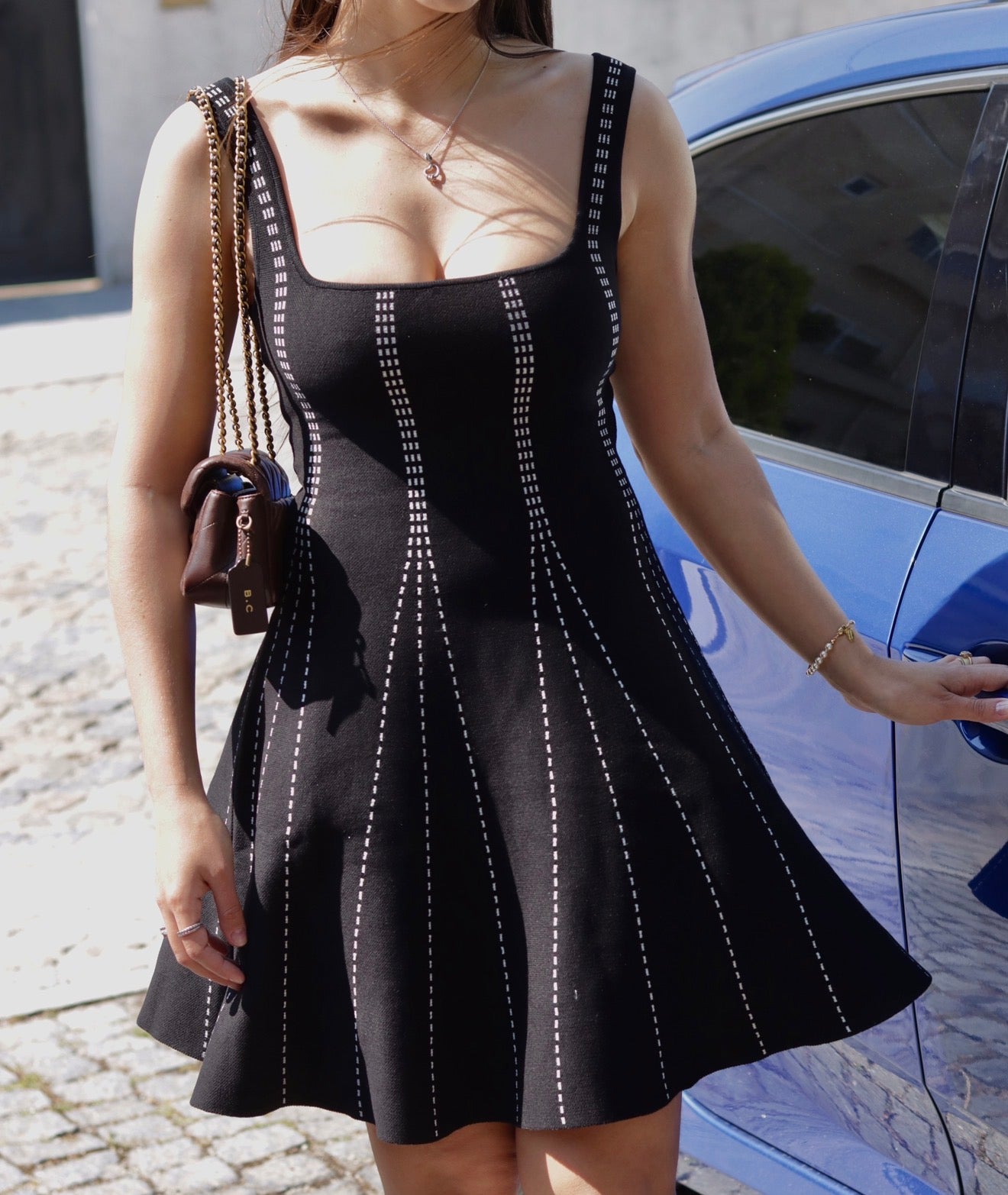 Vestido Tricot Paris Noir