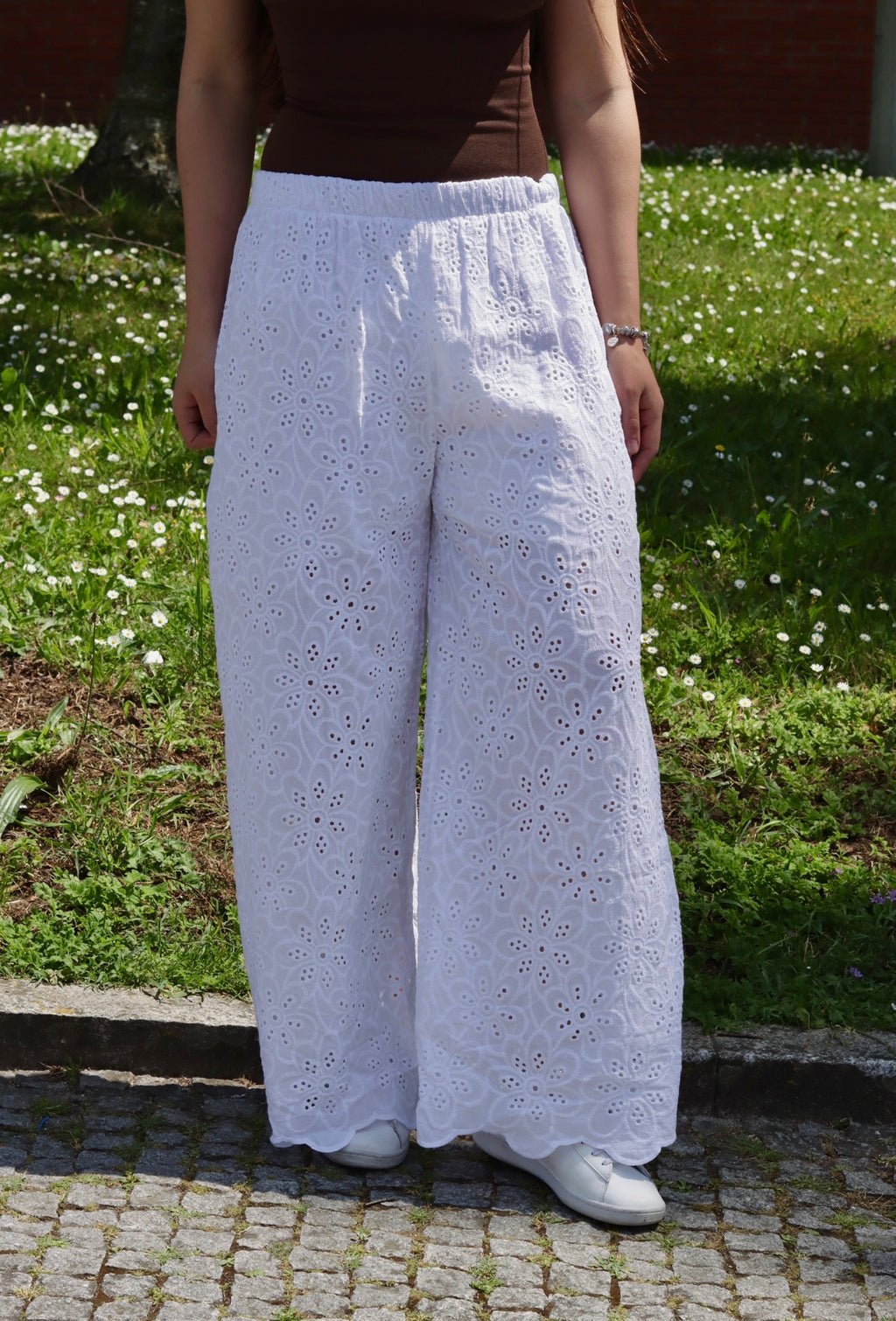 Calça Pantalona Laise Blanc