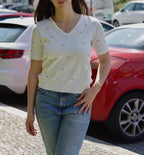 Blusa Tricot Laço Vanilla