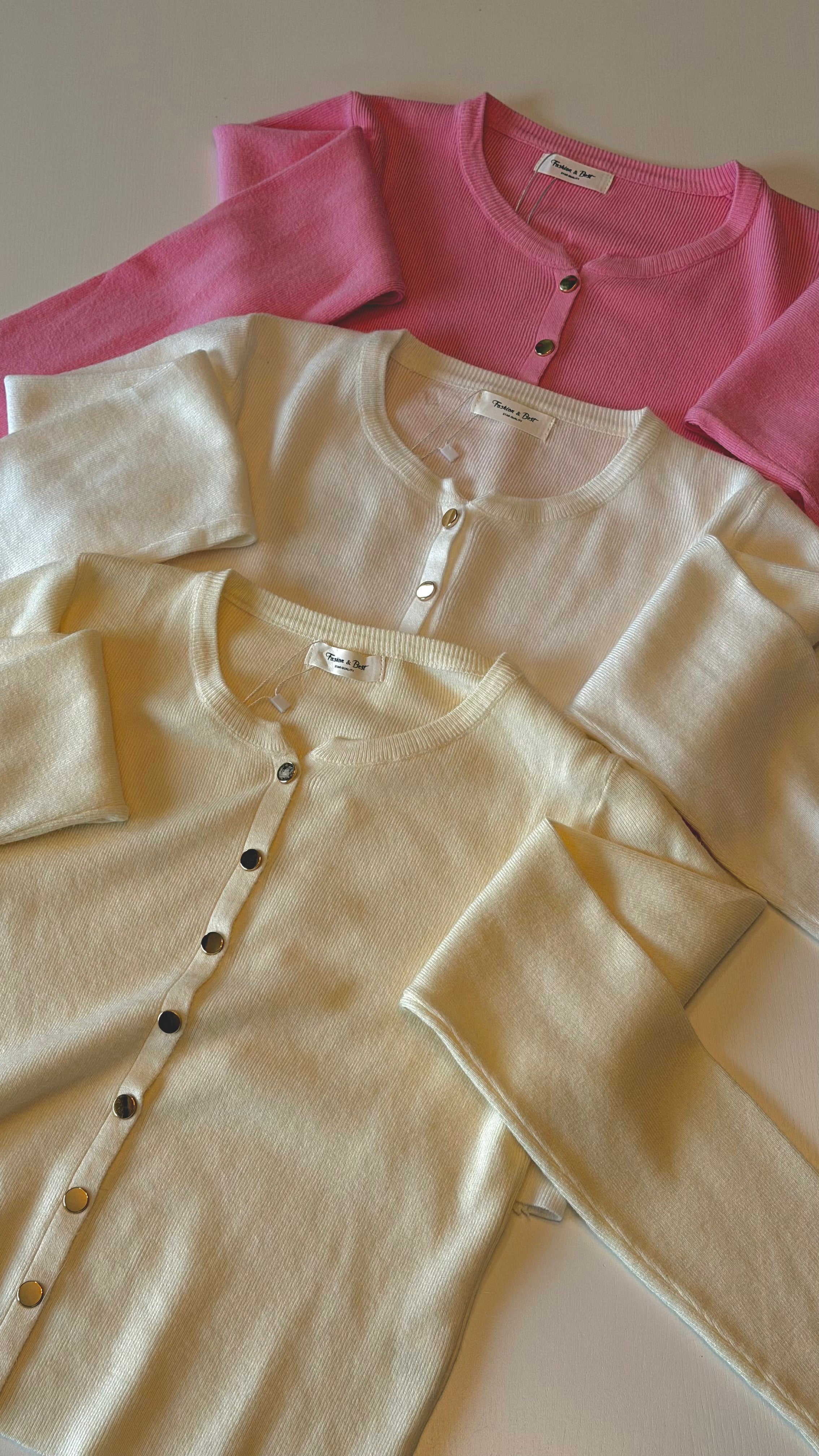 Cardigan canelado