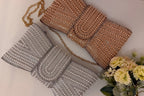 Bolsa Clutch Laço Pérolas