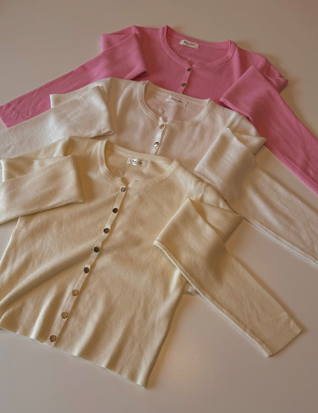 Cardigan canelado